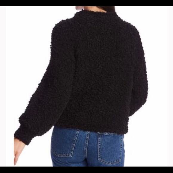 NWOT 1.State poodle texture pullover sweater black - Picture 2 of 10